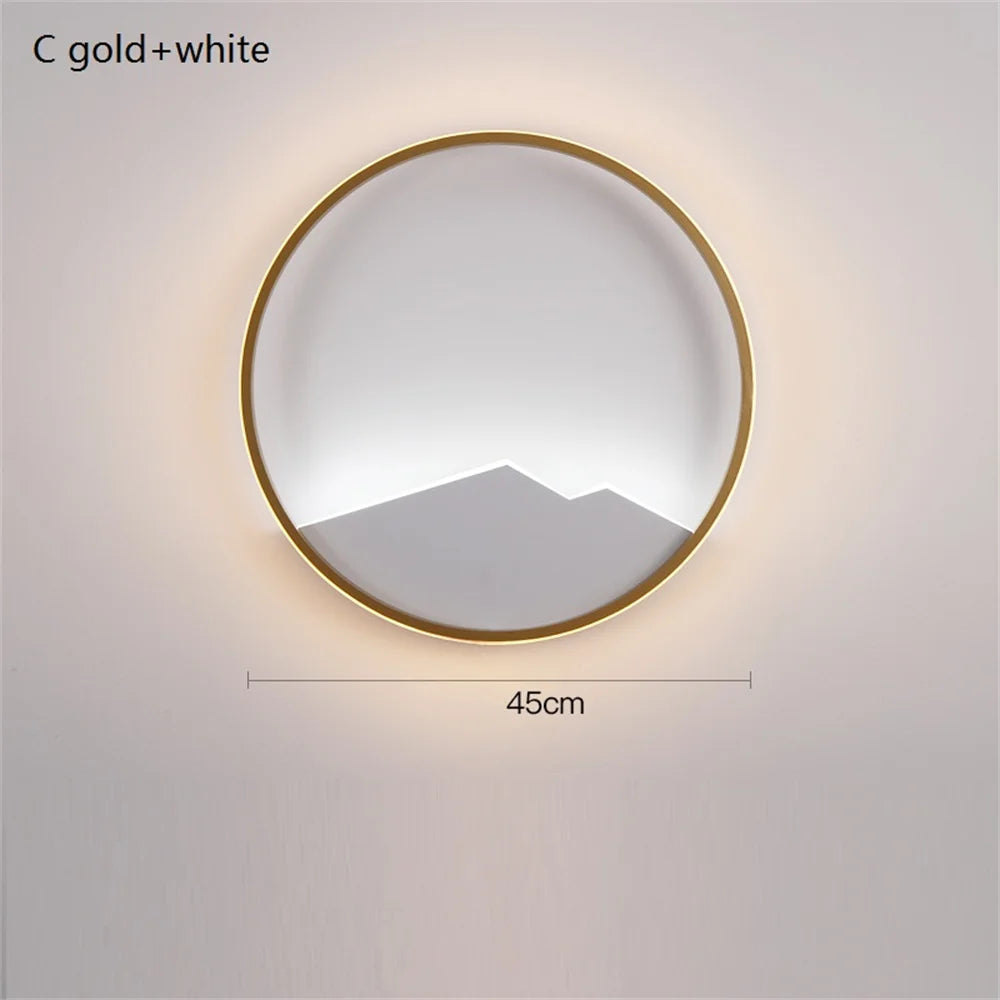 applique murale nordique moderne led en fer aluminium acrylique - vue 9 sur 12