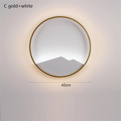applique murale nordique moderne led en fer aluminium acrylique - vue 10 sur 12
