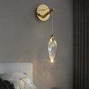 applique murale goutte d'eau design moderne en cristal