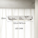 Lustre design longue rectangulaire avec touche coloré Hazel