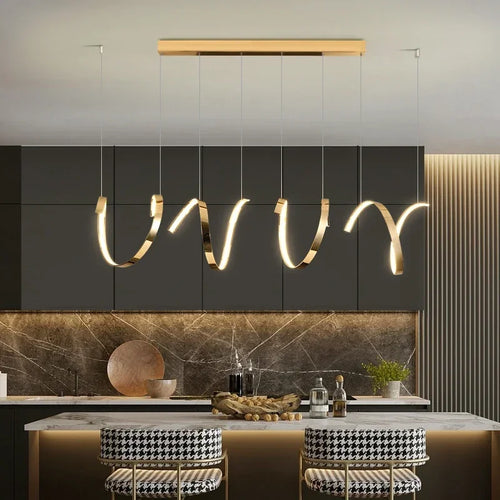 lustre moderne en suspension design irrégulier pour décoration intérieure - vue 4 sur 11