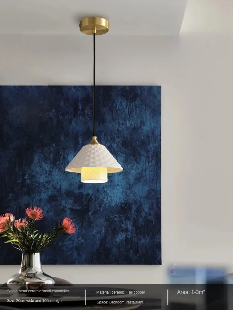 lampe de bureau en céramique cuivre avec angle réglable - vue 4 sur 12