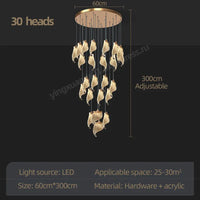 lustre led suspendu pour éclairage moderne intérieur