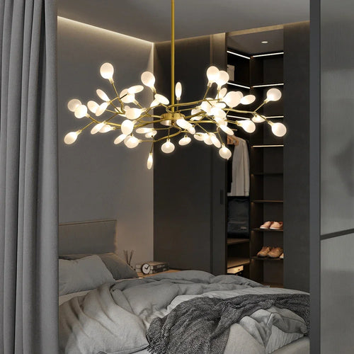 plafonnier en verre branches de luciole design moderne et élégant - vue 7 sur 11