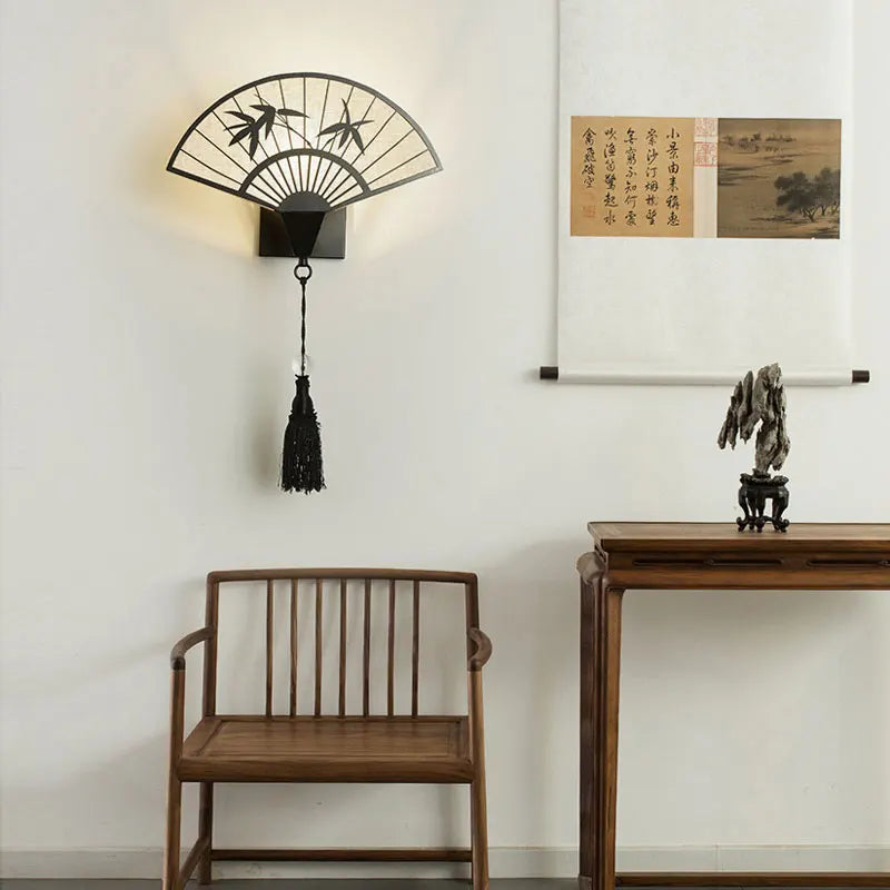 applique murale style chinois en fer art pour hôtel - vue 5 sur 7