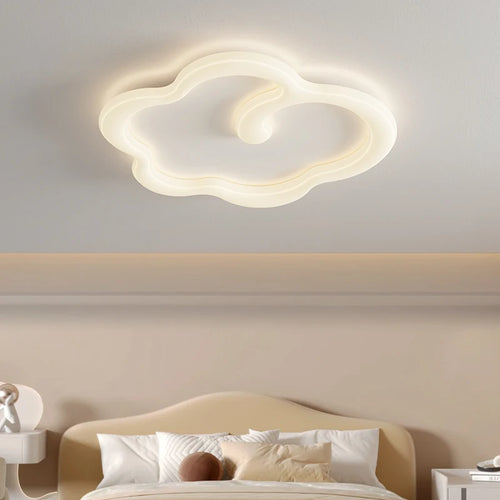 lustre scandinave nuage blanc avec télécommande optionnelle led - vue 6 sur 16
