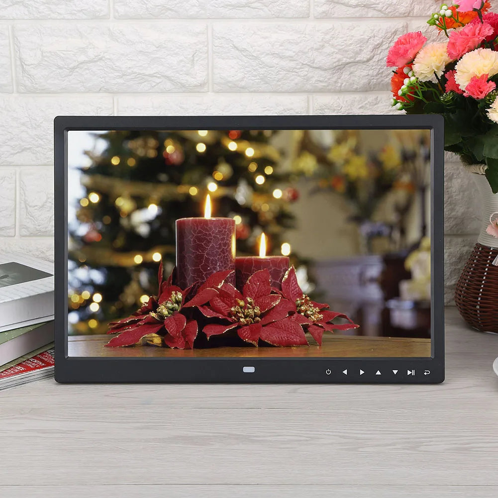 cadre photo numérique hd avec réveil et lecteur vidéo - vue 6 sur 6