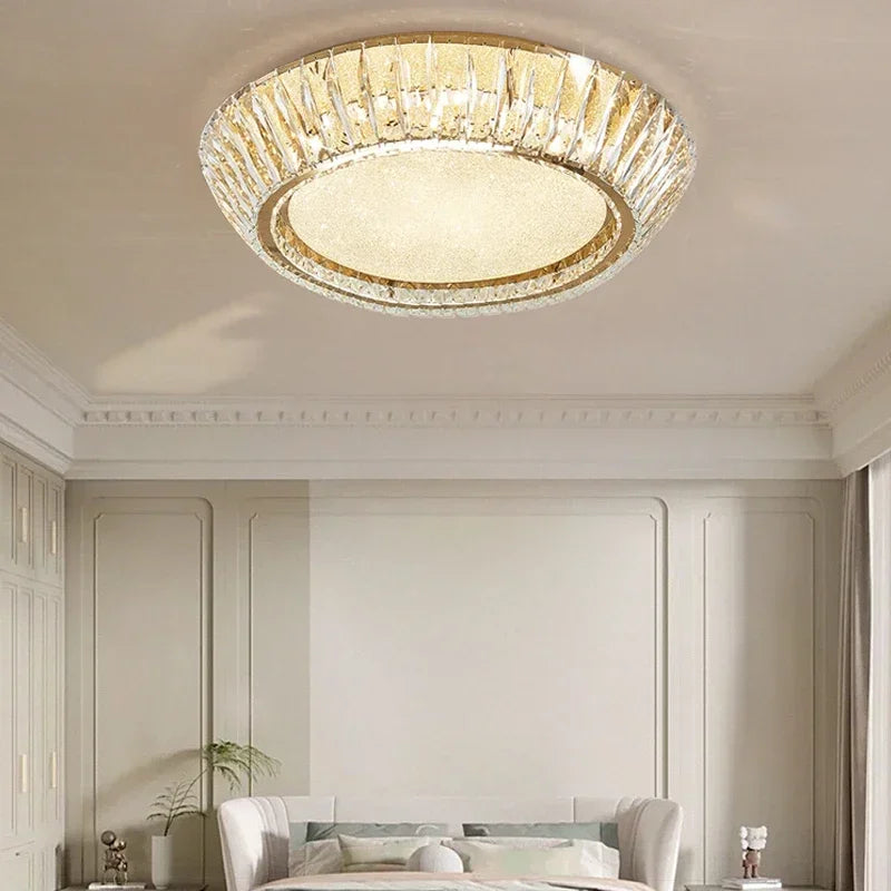 plafonnier en cristal luxe design nordique pour décoration intérieure - vue 3 sur 10