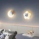 applique murale led étoile lune ours lapin minimaliste moderne
