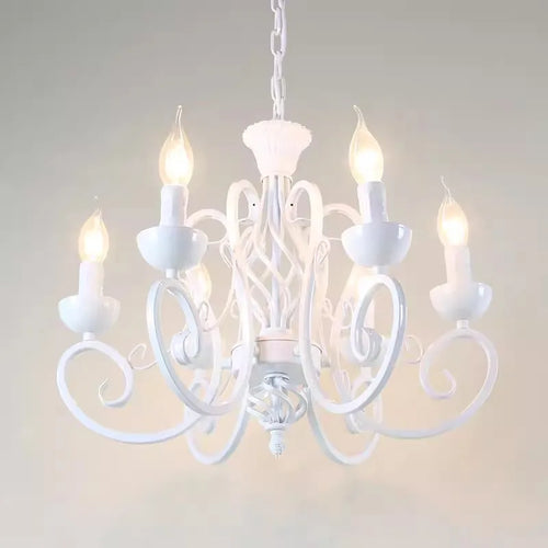 lustre de campagne moderne à 6 lumières pour intérieur - vue 2 sur 8