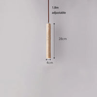 suspension tube bois japonais rétro moderne