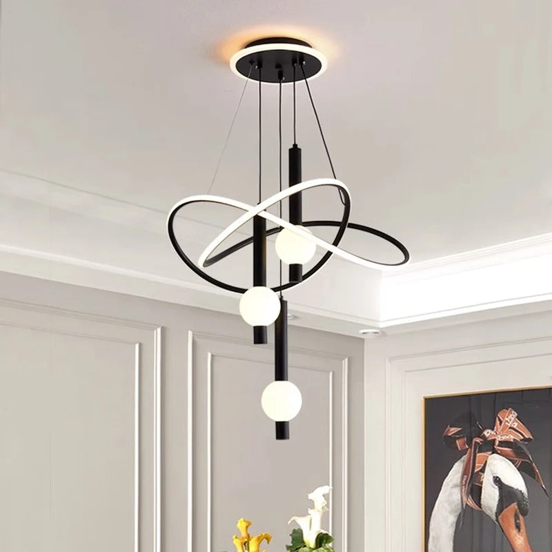 lustre post-moderne minimaliste pour une décoration intérieure élégante