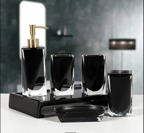 ensemble de lavage européen cinq pièces pour cadeau mariage - vue 2 sur 6