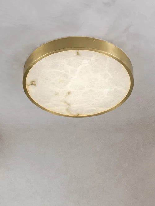 plafonnier en marbre espagnol design moderne et luxueux à led - vue 3 sur 12
