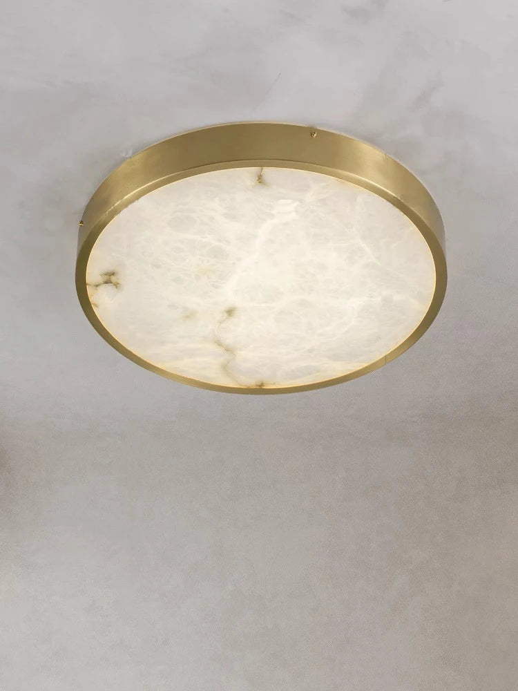 plafonnier en marbre espagnol design moderne et luxueux à led - vue 2 sur 12
