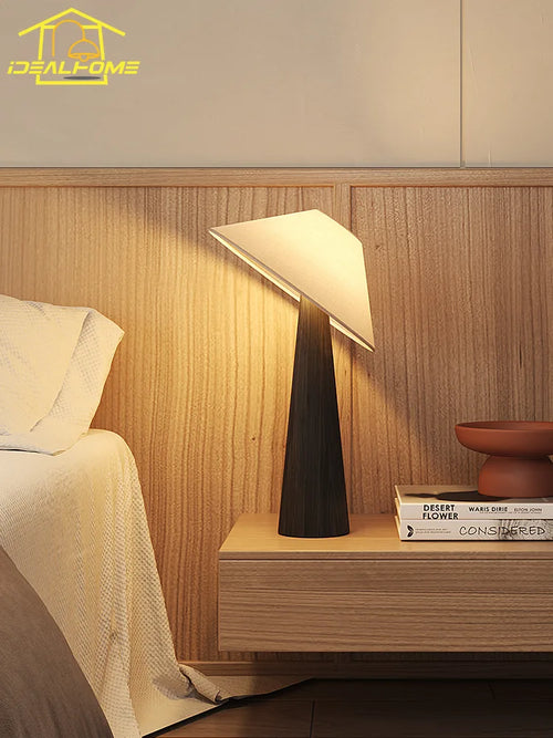 lampe de sol japonaise wabi-sabi zen art en bois massif - vue 9 sur 9