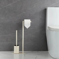 brosse de toilette en acier inoxydable avec support amovible