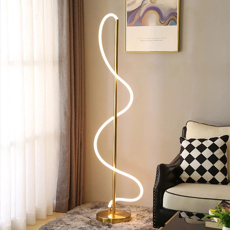 lustre nordique moderne doré brillant sandyha éclairage intérieur - vue 4 sur 19