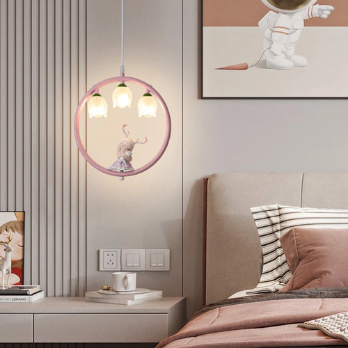 suspension mignonne pour chambre de petite fille moderne - vue 4 sur 12
