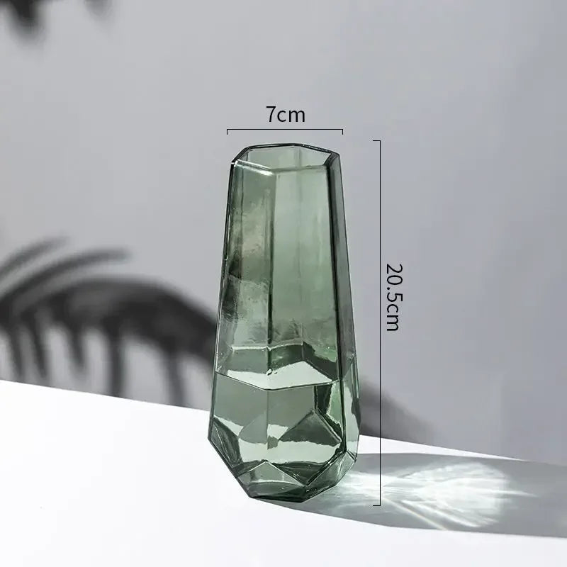 vase créatif en verre transparent pour fleurs décoratives - vue 11 sur 14