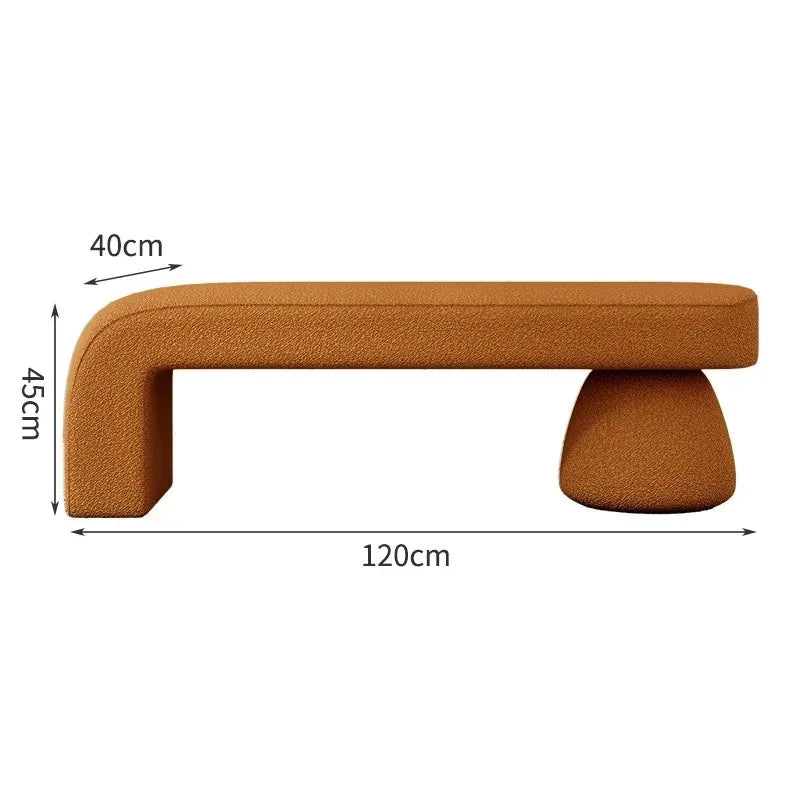 tabouret à langer nordique pour chambre et salon - vue 15 sur 27