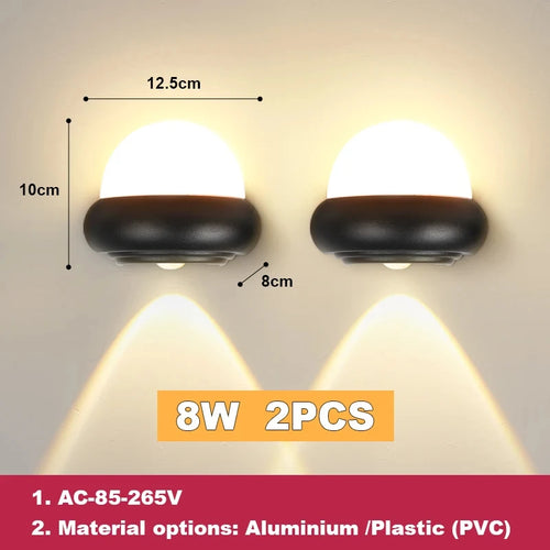 applique murale led étanche pour extérieur et jardin - vue 8 sur 8
