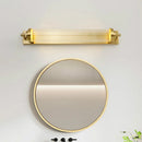 applique murale led en cristal doré pour miroir frontal