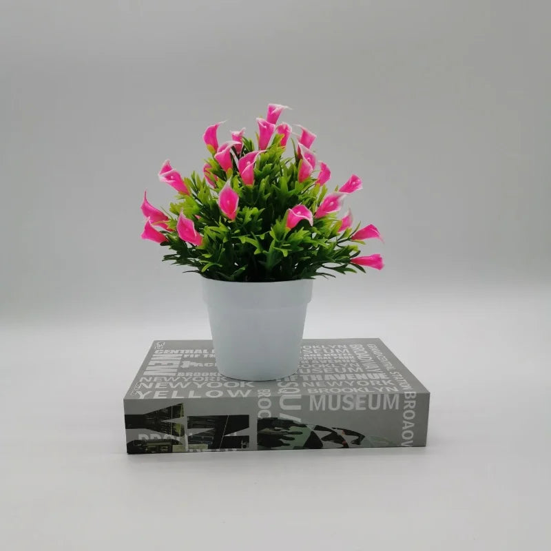 plante artificielle bonsaï fleur en pot décoration intérieure et extérieure - vue 10 sur 13