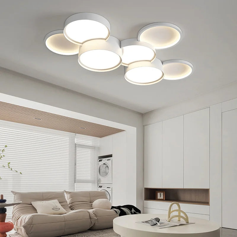 lustre moderne à leds pour un éclairage intérieur élégant - vue 5 sur 13