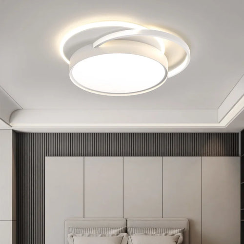 plafonnier led encastrable design minimaliste moderne combinaison ronde - vue 4 sur 10