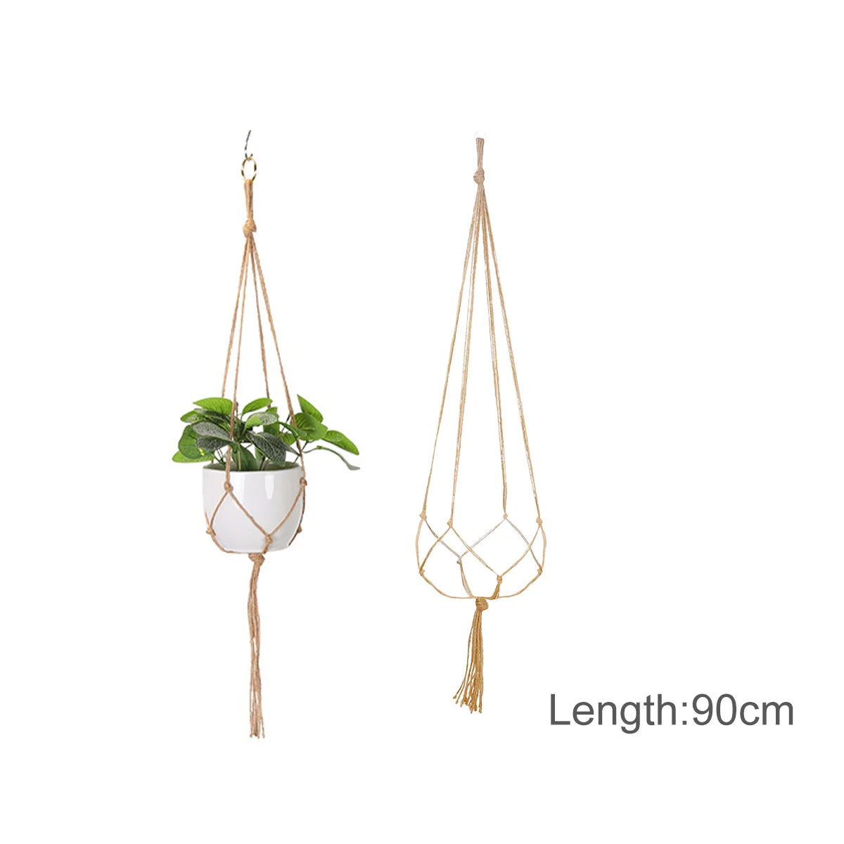 suspension en macramé pour pots de fleurs décoratifs - vue 11 sur 20