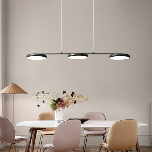 lustre led moderne en cuivre noir pour intérieur élégant - vue 2 sur 10