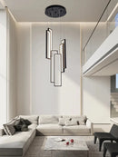 lustre nordique en aluminium intérieur dimmable led long