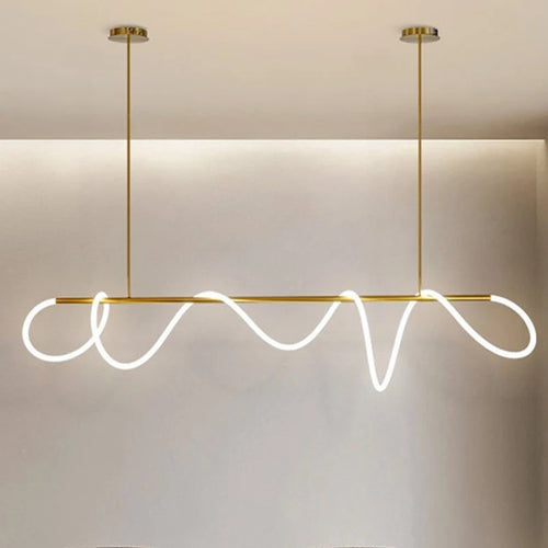 Creative Line Pendant Lamp with 360 degree Lighting for Bedroom Living room Dining room Kitchen lighting - vue 4 sur 11