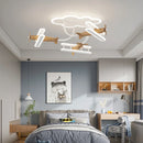 Plafonnier avion télécommande chambre enfants