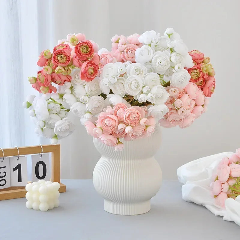 bouquet de roses artificielles pour décoration de balcon - vue 3 sur 22