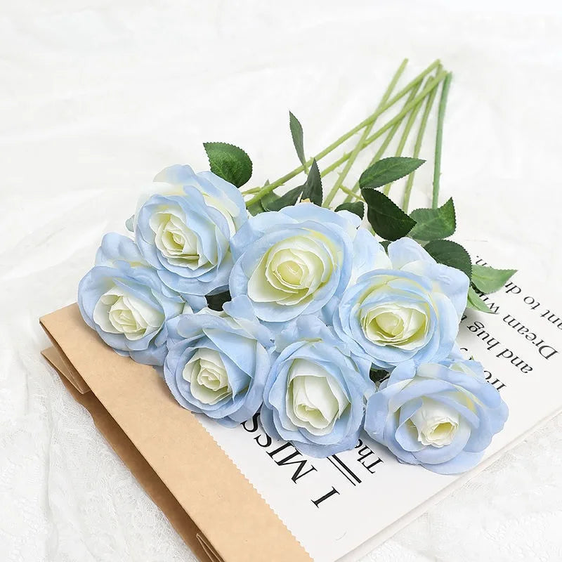 rose artificielle dégradé pour décoration fête thème féerique - vue 8 sur 16