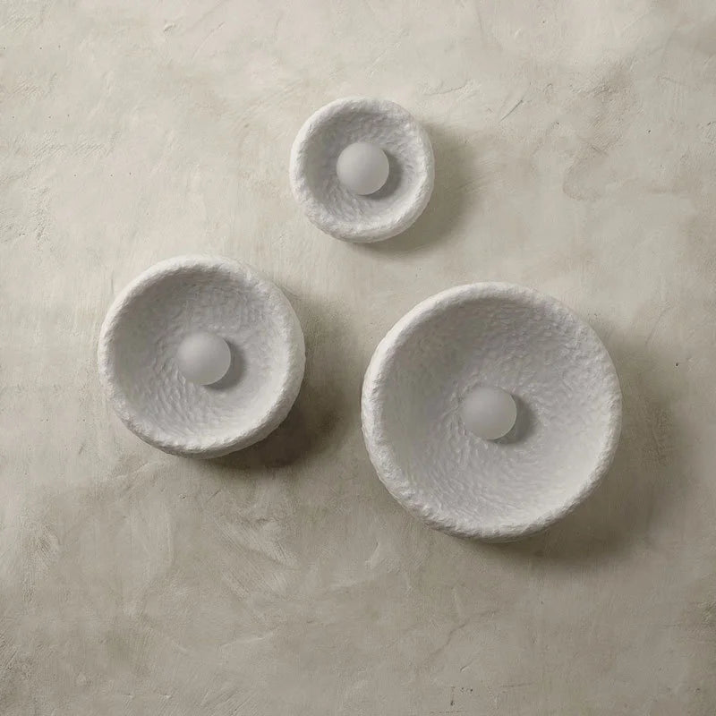 Wabi Sabi – applique murale LED Vintage en résine et verre - vue 4 sur 9