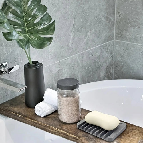 porte-savon en silicone auto-drainant pour garder savon sec - vue 2 sur 12
