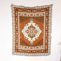 Plaid bohème à motifs paysage pour canapé salon
