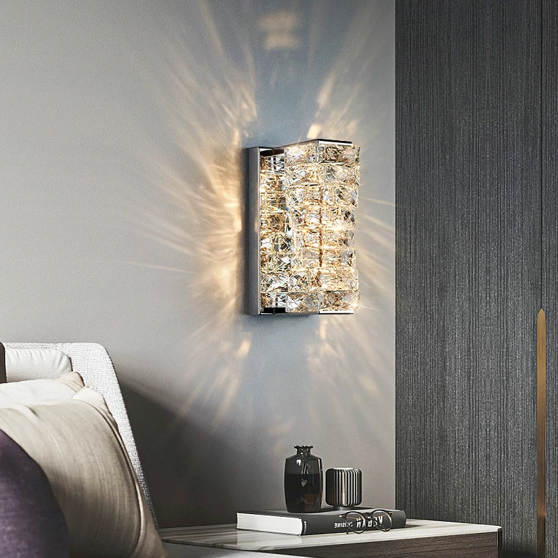 applique murale en cristal k9 design moderne pour décoration élégante - vue 4 sur 19