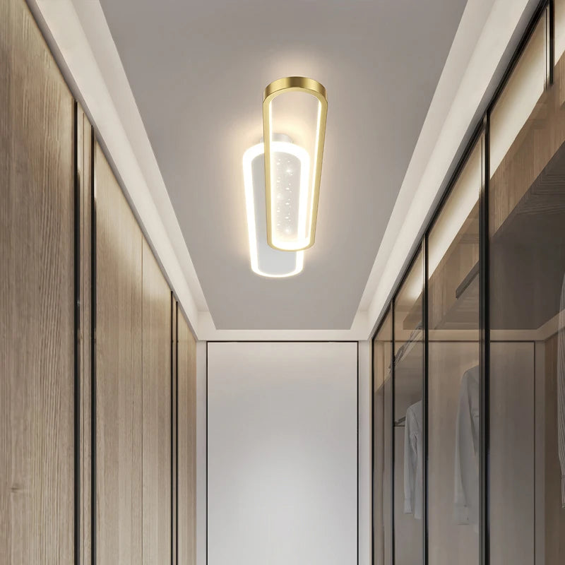 plafonnier led minimaliste moderne pour extérieur - vue 5 sur 14