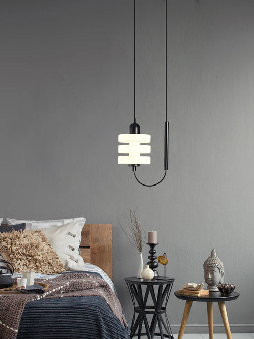 lustre minimaliste en verre pour un éclairage moderne - vue 5 sur 7