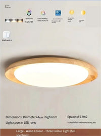 plafonnier en bois massif design wabi-sabi pour intérieur lumineux