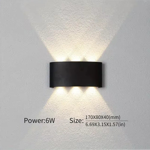 applique murale extérieure led étanche pour éclairage moderne - vue 6 sur 7