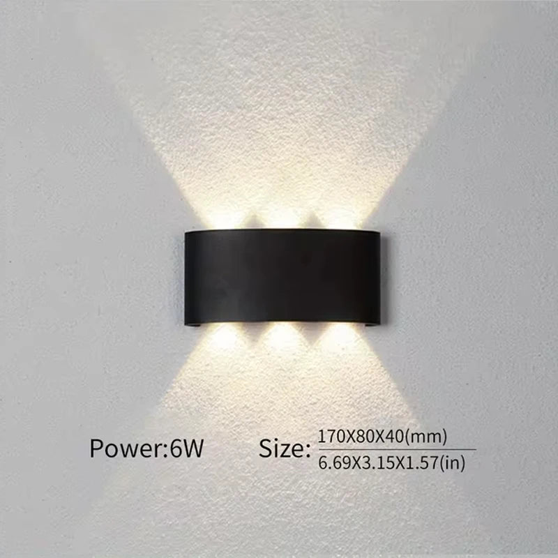 applique murale extérieure led étanche pour éclairage moderne - vue 5 sur 7