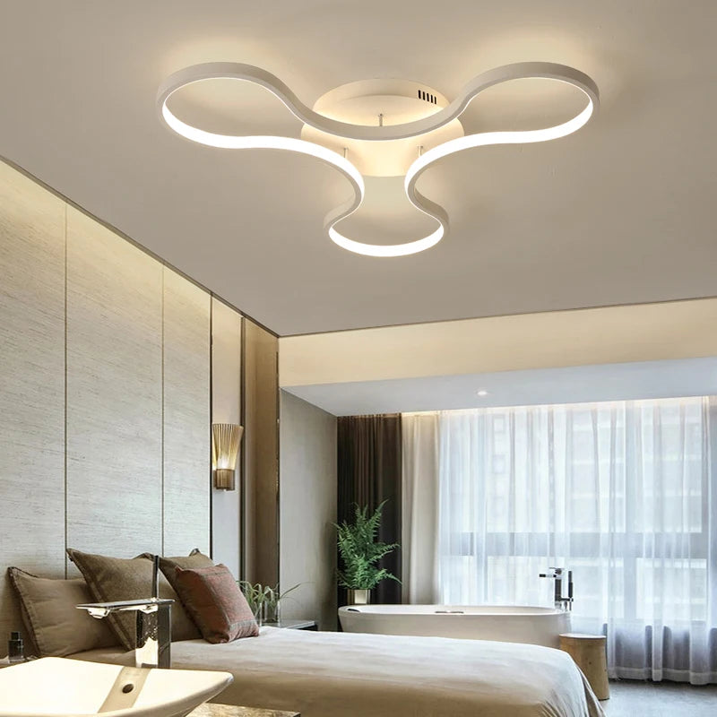 lustre moderne led créatif en aluminium pour restaurant bar - vue 5 sur 11