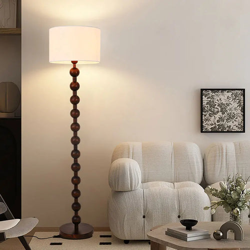 lampadaire en bois haut de gamme pour décoration intérieure rétro - vue 3 sur 8