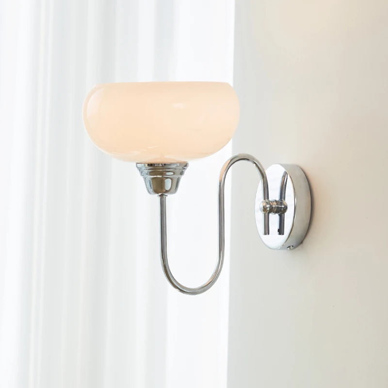 2024 Bauhaus Medieval Modern French Bedroom, Study Room, Living Room Chandelier Designer Nordic Retro Wall Lamp - vue 3 sur 9