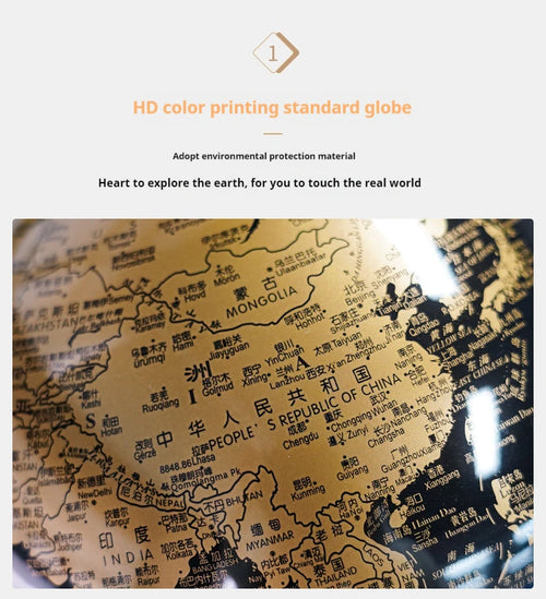 globe terrestre rotatif éducatif pour apprendre la géographie - vue 5 sur 14